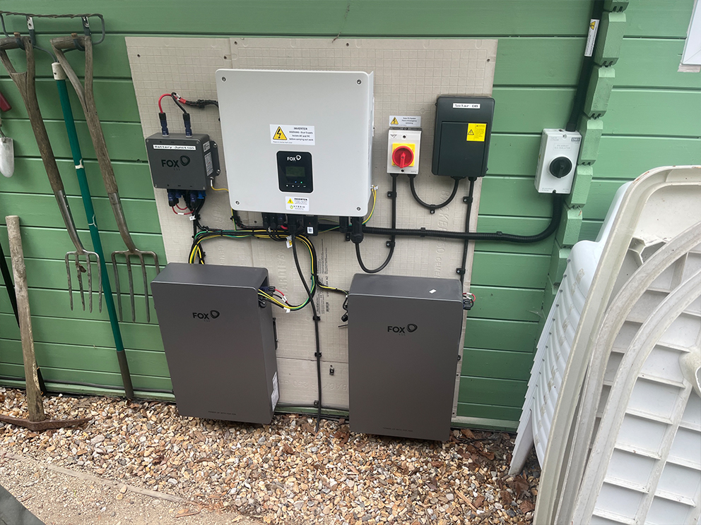battery storage system installed in surrey