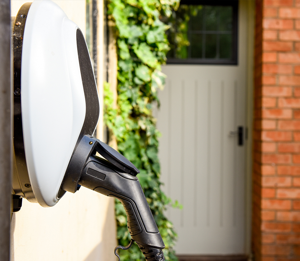 ev charging designed to work with solar panels and battery storage