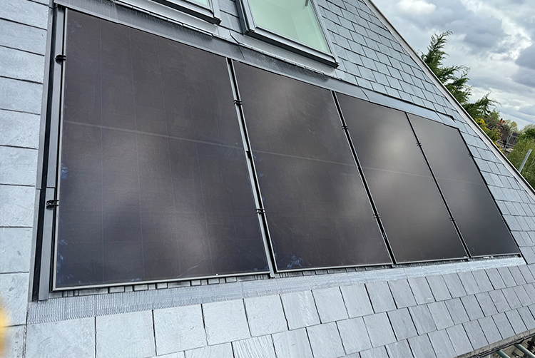 solar panels installed on a residential property in surrey